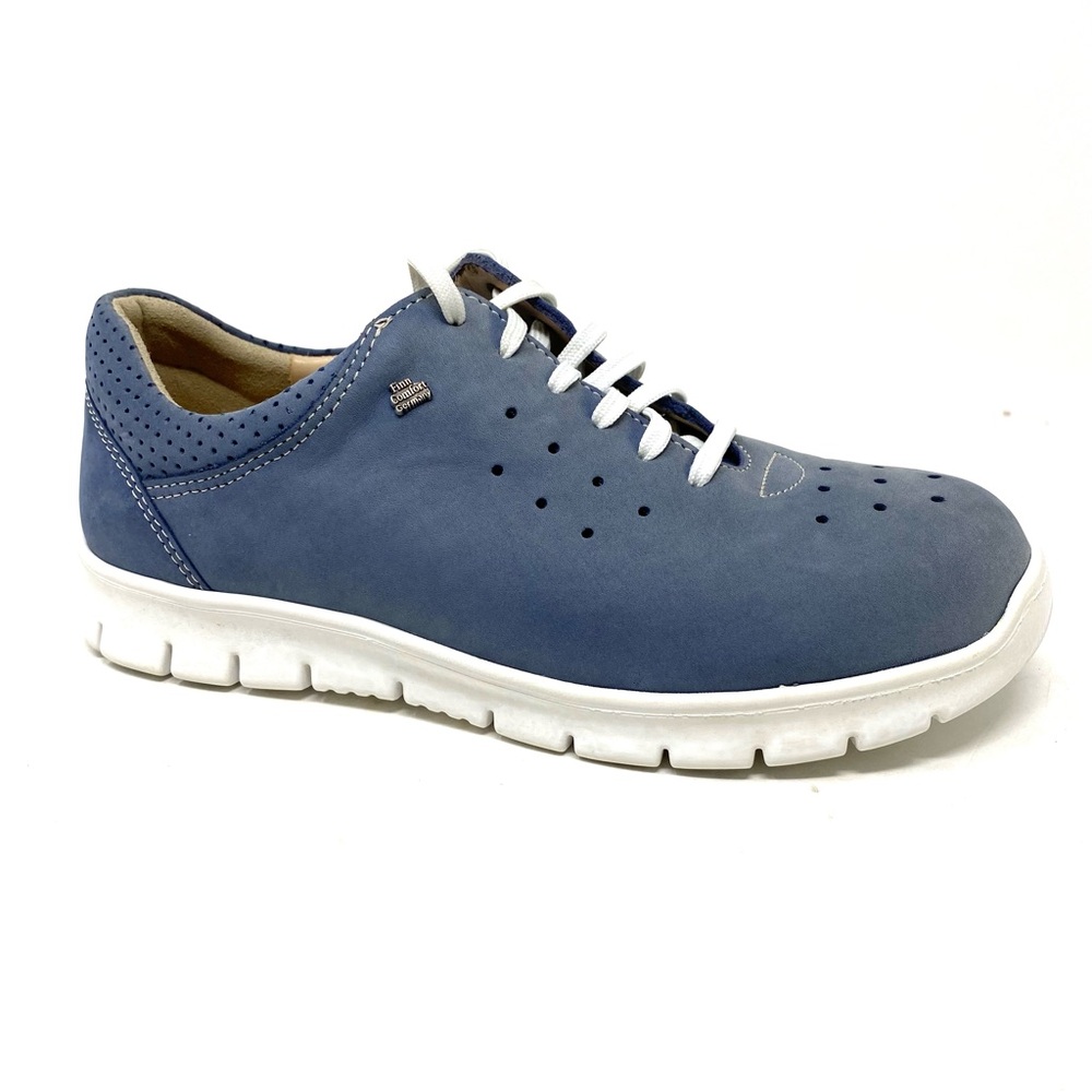 Finn Comfort Barletta Oxford Electro Nubuck Size 37 NIB Color Fade & Wear